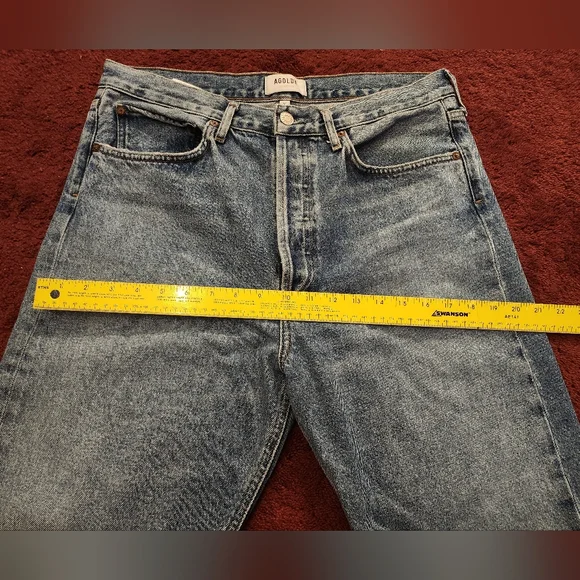 Agolde 90's Mid Rise Loose Fit Jeans in Scheme - Picture 7 of 13